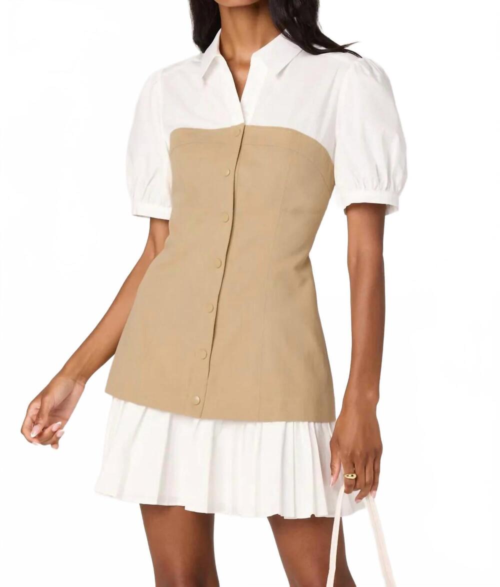 NEW ASTR joseline mini dress in white